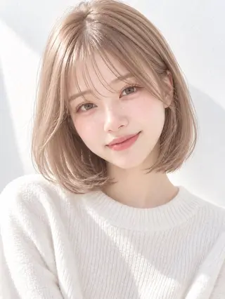 カラー 小川 萌瑚のヘアスタイル
