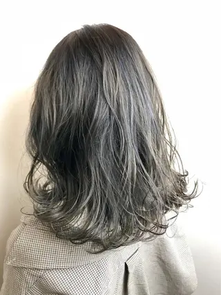 ミディアム カラー 髪質改善×METEO 店長 貞松直也のヘアスタイル