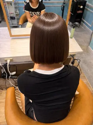 ショート 🩷ワンホン・透明感 カラーはくの🩷のヘアスタイル