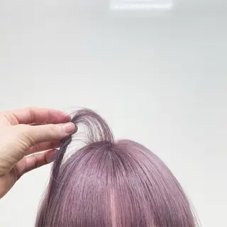 ミディアム 前田 菜奈子のヘアスタイル