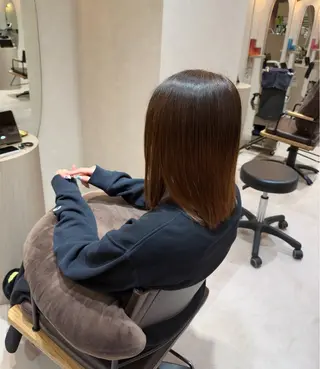 ミディアム カラー 【yuni】 久玲愛のヘアスタイル