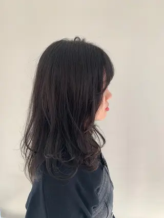 セミロング カラー パーマ ヘアアレンジ 加藤 綾華のヘアスタイル