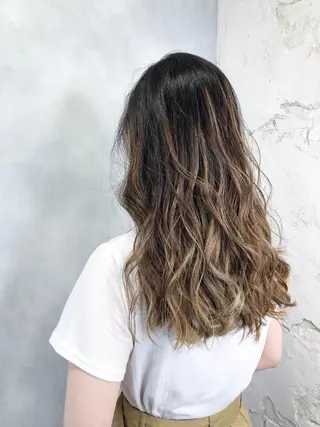 セミロング カラー welring hair salonのヘアスタイル