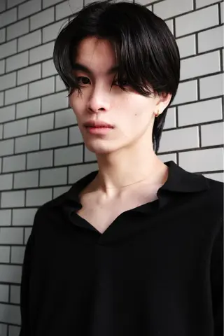 メンズ レイヤー ボブ パーマ towaのヘアスタイル