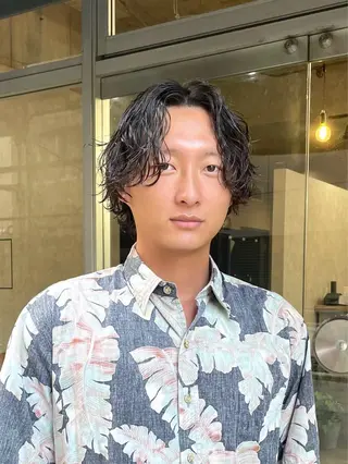 パーマ メンズ ✂︎メンズ特化船橋 パーマ優希のヘアスタイル