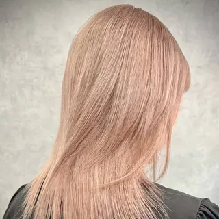 カラー Yoshiいろあそび 八王子/ハイトーンのヘアスタイル