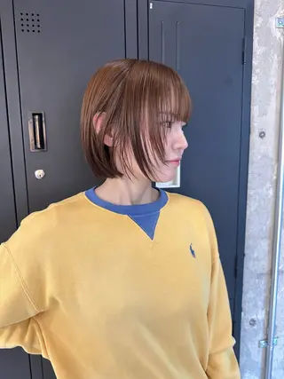ショート カラー KAEDE🌺Wカ ラー/ホワイトカラーのヘアスタイル
