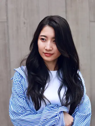 ロング カラー コバヤシ リョウのヘアスタイル