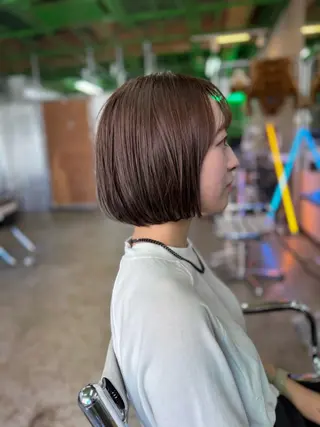 ショート 美髪ナチュラルヘア のぐちよしきのヘアスタイル