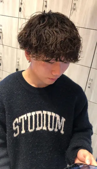 パーマ メンズ 國分 正樹のヘアスタイル