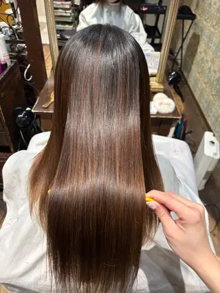 ロング 心斎橋酸性ストレート 🛼MATOI🛼のヘアスタイル