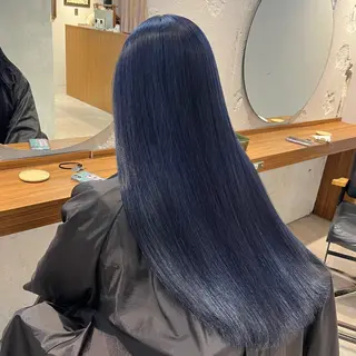 ロング カラー satone 🩵のヘアスタイル