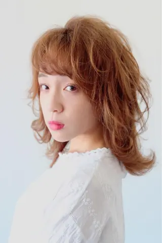 ミディアム 植野/新宿 高田馬場のヘアスタイル