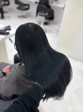ロング カラー 流行りの透明感カラー ×縮毛矯正🤍ユウのヘアスタイル