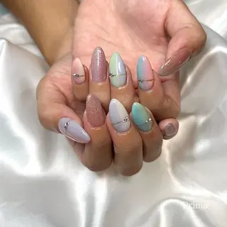 セミロング ネイル SalonPrima 西院Nail&Eyeのネイルデザイン