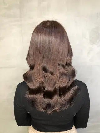 ロング カラー ヘアアレンジ Zina 渋谷のヘアスタイル