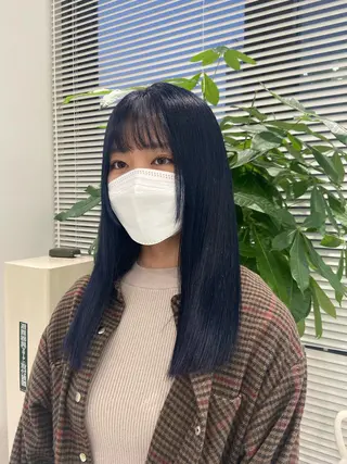 セミロング カラー パーマ ヘアアレンジ メンズ キッズ ネイル マツエク・マツパ KANAMI 🌏のヘアスタイル