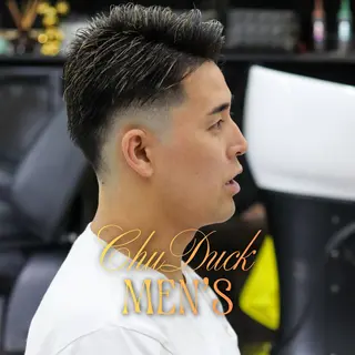 ショート メンズ フェード×メンズ カット|SHOTAのヘアスタイル