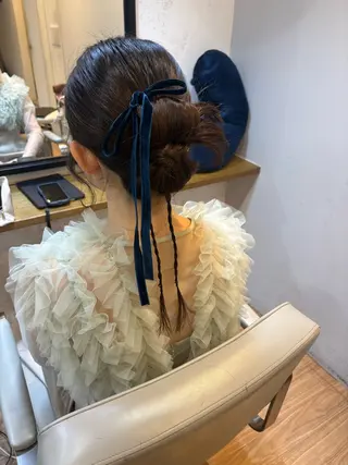 ヘアアレンジ 韓国ヘアー🇰🇷 MIWAのヘアスタイル