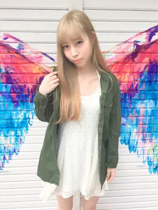 ロング カラー ヘアアレンジ 柔らか垢抜けｶﾗｰと ｶｯﾄ🫧ASUKAのヘアスタイル