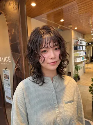 ミディアム パーマ 全技術特化🥇 店長JUKIYAのヘアスタイル