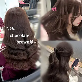 ロング エクステ|カラー| Futaba🎀♡のヘアスタイル
