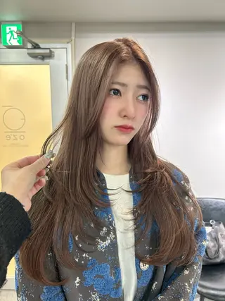 ロング 【ピンク/ラベンダー 】mao🐩💜のヘアスタイル