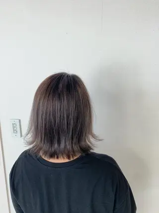 ミディアム 新明 修一のヘアスタイル