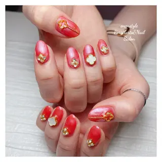 ミディアム ネイル 🐾enen style 🐾のネイルデザイン