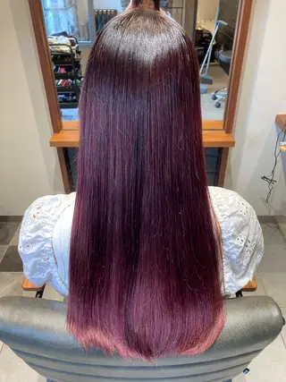 ロング カラー あべ 💆♀️🫧のヘアスタイル