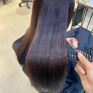 ロング カラー パーマ 惣木 菜穂のヘアスタイル