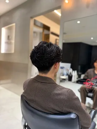 パーマ メンズ matsuri 🪽ショートカットのヘアスタイル