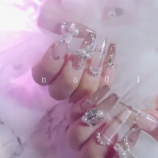 ネイル 梅田🦄中崎町🩵 u n o 0 1のネイルデザイン