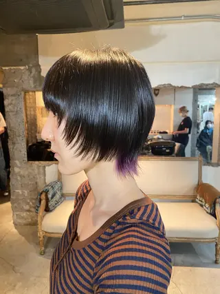 ミディアム カラー お任せヘア☘️☘️ 及川渚のヘアスタイル