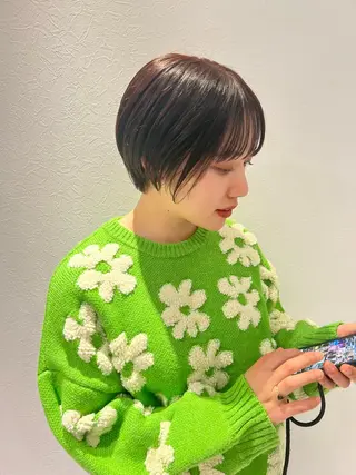ショート カラー ヘアアレンジ 「sumi」 AMIのヘアスタイル