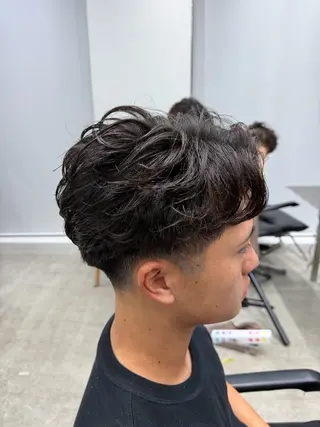 ショート パーマ メンズ fifth天神 パーマ特化/石橋航海のヘアスタイル