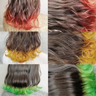 ミディアム カラー ヘアアレンジ ワンズリー中明度 店舗公式のヘアスタイル