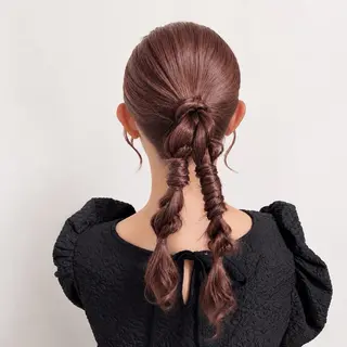 セミロング ヘアアレンジ ヘアセット・アレンジ 🌷Kasumi🌷のヘアスタイル