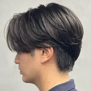 ミディアム パーマ ヘアアレンジ メンズ fifth 石川 凪のヘアスタイル
