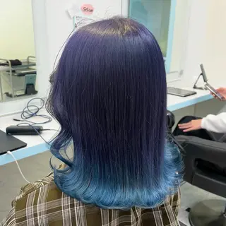 ミディアム カラー ブリーチカラー 🩵MIZUKIのヘアスタイル