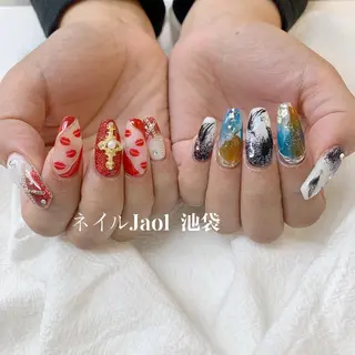 セミロング ネイルJaol 池袋のネイルデザイン