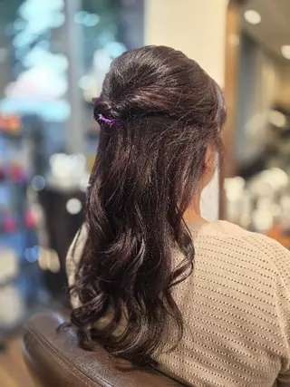 ヘアアレンジ 透明感カラー/ 髪質改善縮毛 石田のヘアスタイル