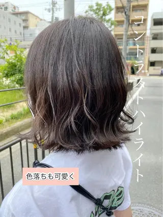 ショート カラー ヘアアレンジ 土畑 博矢のヘアスタイル