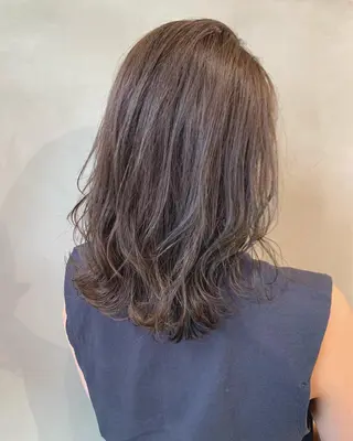 セミロング 髪質改善、縮毛矯正 Core梅田茶屋町店のヘアスタイル