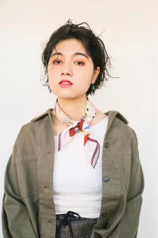 ショート カラー パーマ 大人の似合わせカット 髪質改善 ASUKAのヘアスタイル