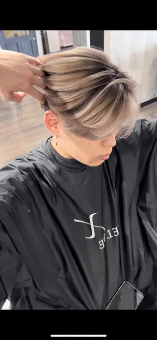 ミディアム メンズ縮毛矯正 🎖アジマ リョオのヘアスタイル