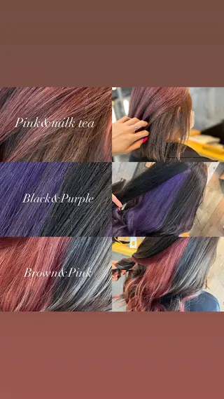ミディアム カラー ヘアアレンジ ミルクティーハイトー ン💖Mikaのヘアスタイル