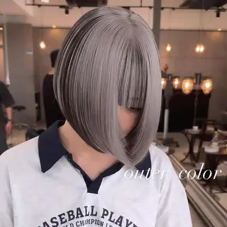 ショート カラー 💜ハイトーン💛 マジカルかいちゃんのヘアスタイル
