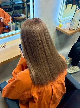 ロング カラー 札幌韓国風ハイトーン 🇰🇷Yutaのヘアスタイル
