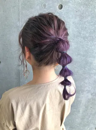 セミロング カラー ヘアアレンジ 🎀 原宿/ブリーチ 🎀 ♡Reina♡のヘアスタイル